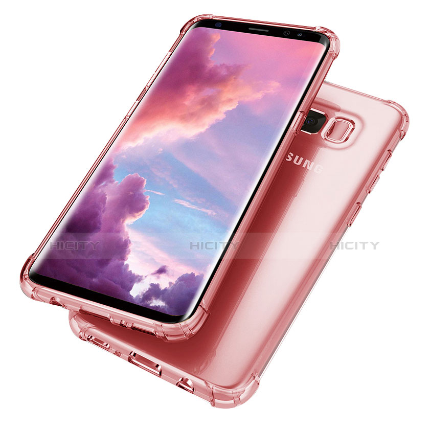 Coque Ultra Fine TPU Souple Housse Etui Transparente H02 pour Samsung Galaxy S8 Plus Rose Plus