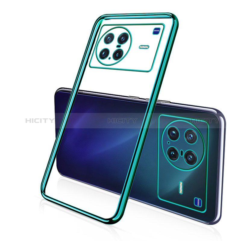 Coque Ultra Fine TPU Souple Housse Etui Transparente H02 pour Vivo X Note Vert Plus