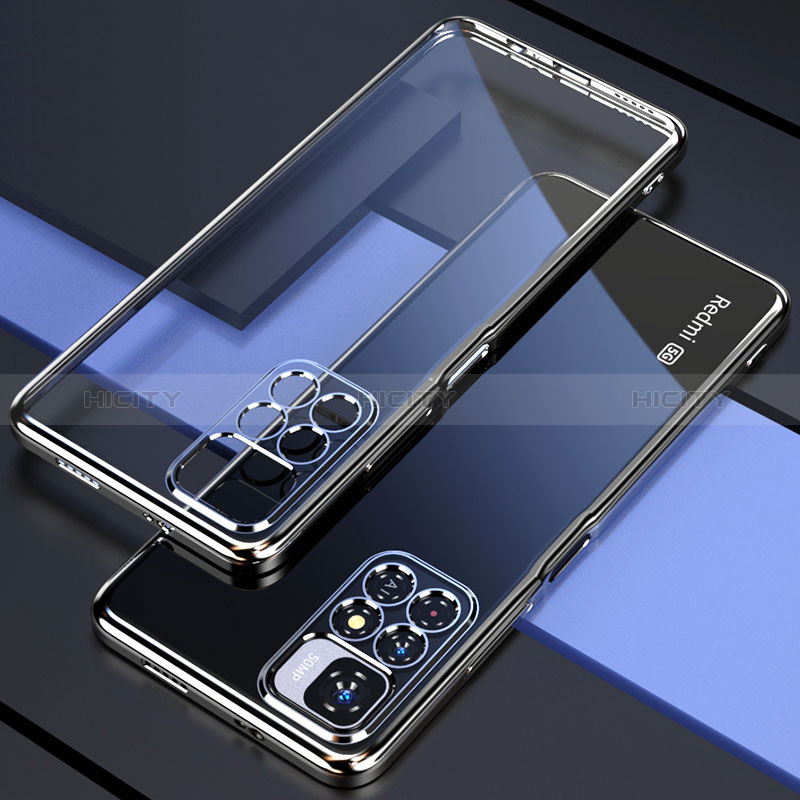 Coque Ultra Fine TPU Souple Housse Etui Transparente H02 pour Xiaomi Mi 11i 5G (2022) Argent Plus