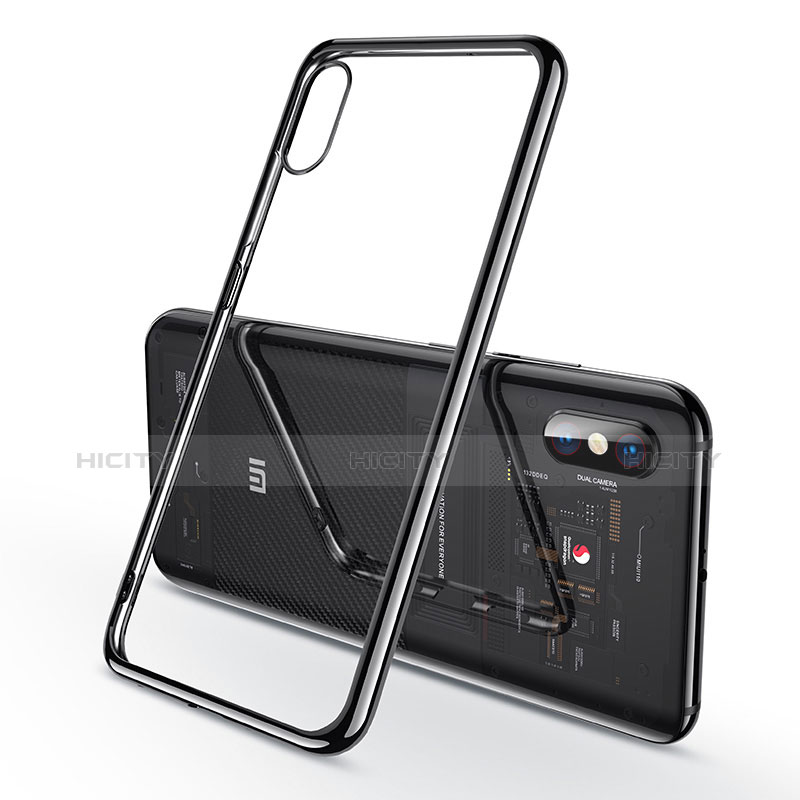 Coque Ultra Fine TPU Souple Housse Etui Transparente H02 pour Xiaomi Mi 8 Explorer Noir Plus