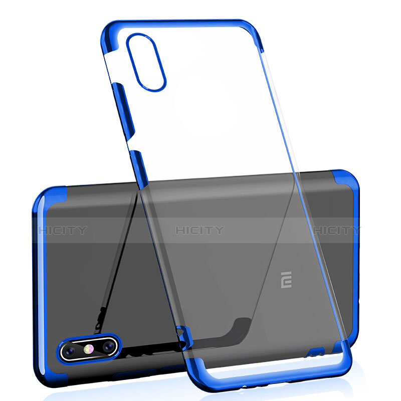 Coque Ultra Fine TPU Souple Housse Etui Transparente H02 pour Xiaomi Mi 8 Screen Fingerprint Edition Bleu Plus