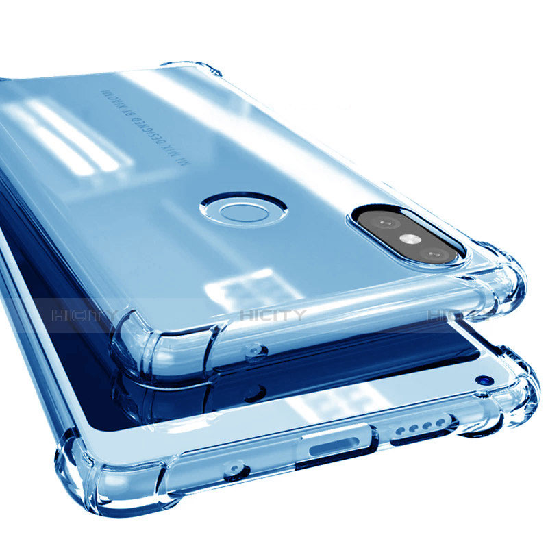 Coque Ultra Fine TPU Souple Housse Etui Transparente H02 pour Xiaomi Mi Mix 2S Bleu Plus