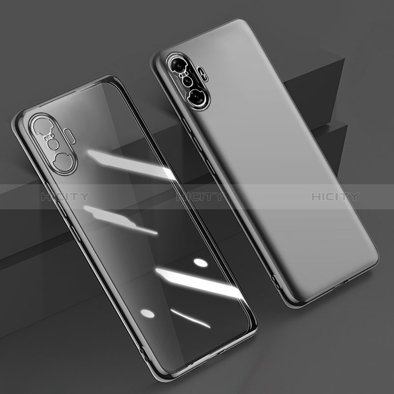 Coque Ultra Fine TPU Souple Housse Etui Transparente H02 pour Xiaomi Poco F3 GT 5G Noir Plus