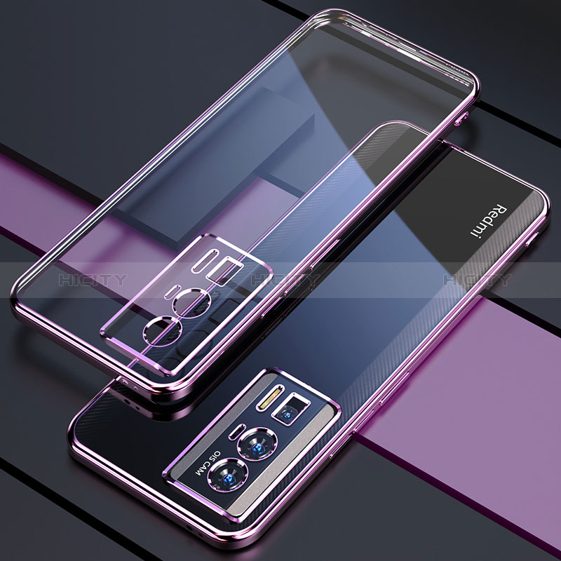 Coque Ultra Fine TPU Souple Housse Etui Transparente H02 pour Xiaomi Poco F5 Pro 5G Violet Plus