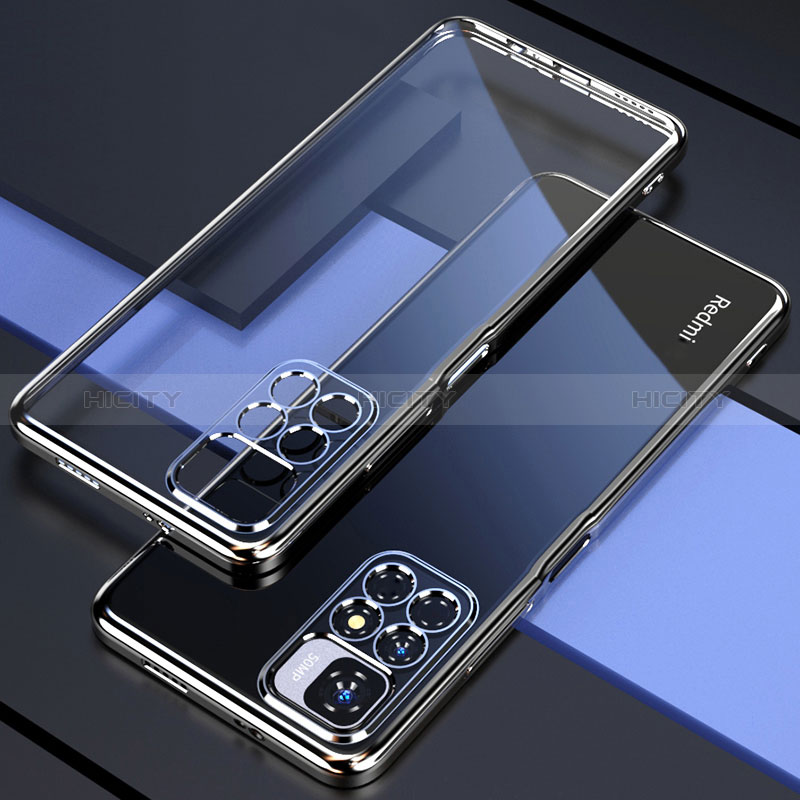 Coque Ultra Fine TPU Souple Housse Etui Transparente H02 pour Xiaomi Redmi 10 4G Argent Plus
