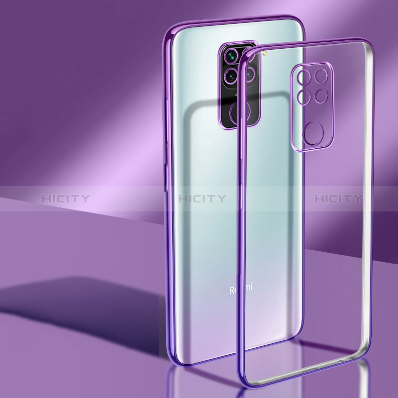 Coque Ultra Fine TPU Souple Housse Etui Transparente H02 pour Xiaomi Redmi 10X 4G Violet Plus