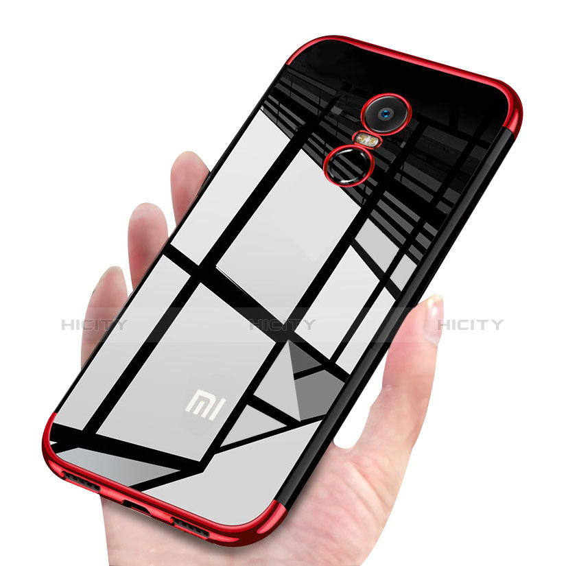 Coque Ultra Fine TPU Souple Housse Etui Transparente H02 pour Xiaomi Redmi 5 Plus Rouge Plus