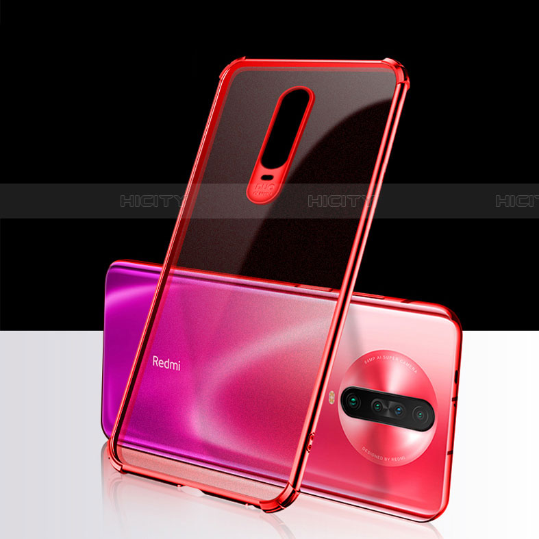 Coque Ultra Fine TPU Souple Housse Etui Transparente H02 pour Xiaomi Redmi K30 5G Rouge Plus