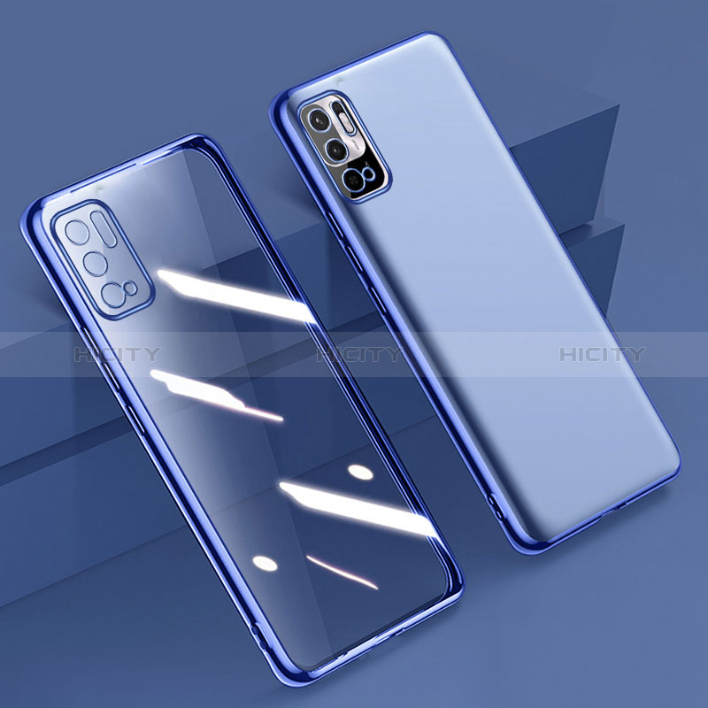 Coque Ultra Fine TPU Souple Housse Etui Transparente H02 pour Xiaomi Redmi Note 10 5G Bleu Plus