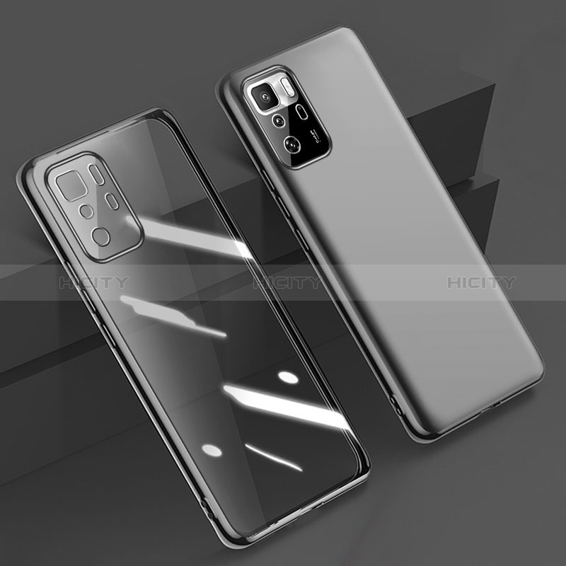 Coque Ultra Fine TPU Souple Housse Etui Transparente H02 pour Xiaomi Redmi Note 10 Pro 5G Noir Plus