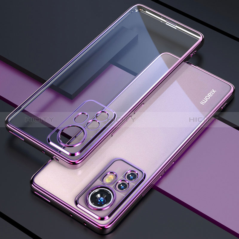 Coque Ultra Fine TPU Souple Housse Etui Transparente H02 pour Xiaomi Redmi Note 12S Violet Plus