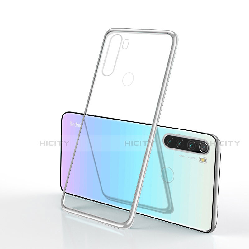 Coque Ultra Fine TPU Souple Housse Etui Transparente H02 pour Xiaomi Redmi Note 8 (2021) Argent Plus