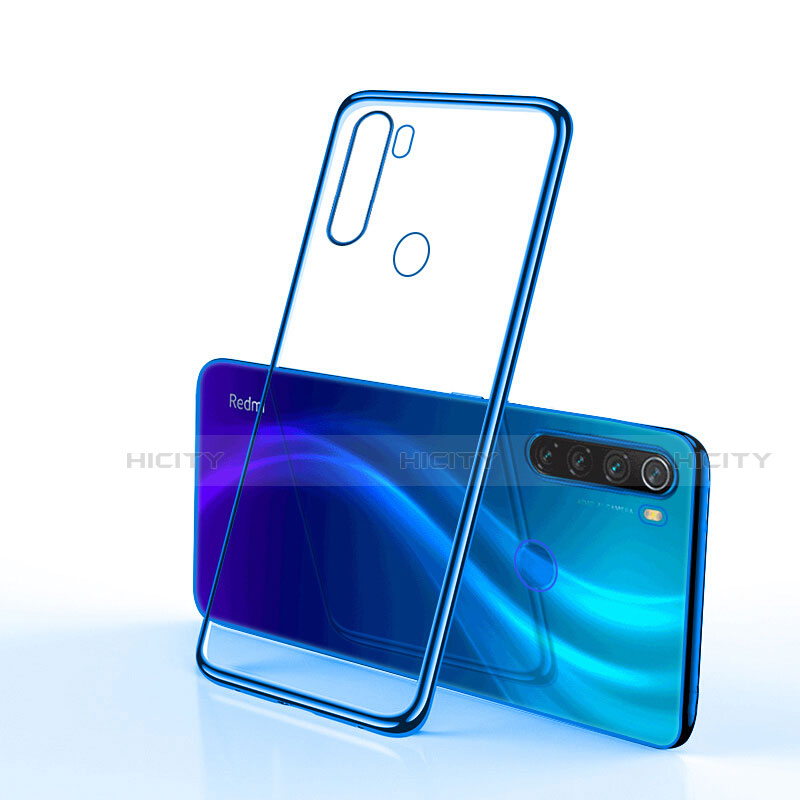 Coque Ultra Fine TPU Souple Housse Etui Transparente H02 pour Xiaomi Redmi Note 8 (2021) Bleu Plus