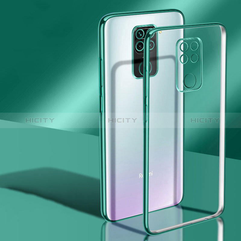 Coque Ultra Fine TPU Souple Housse Etui Transparente H02 pour Xiaomi Redmi Note 9 Vert Plus