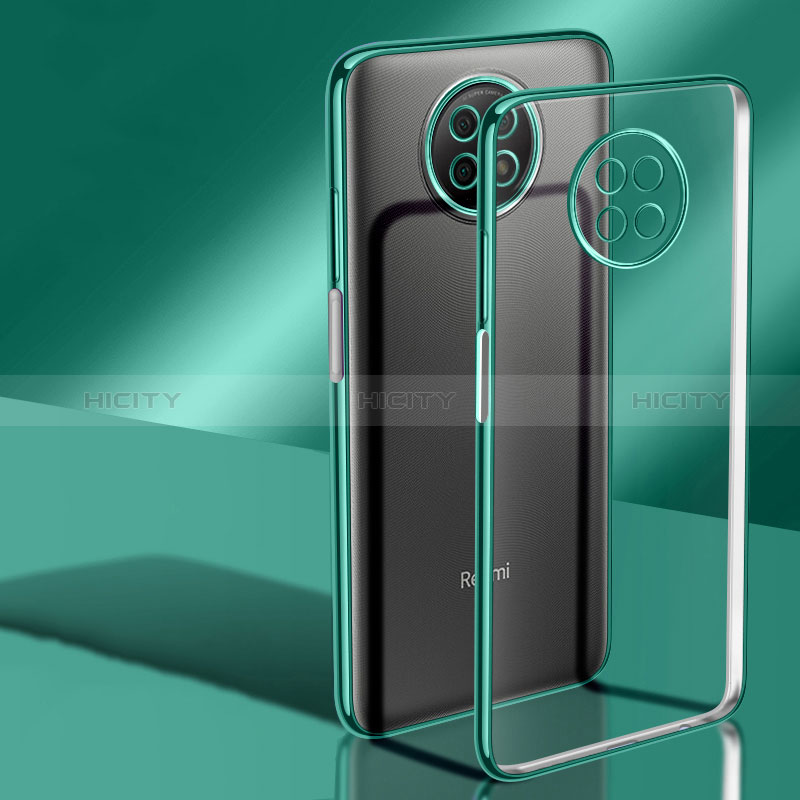 Coque Ultra Fine TPU Souple Housse Etui Transparente H02 pour Xiaomi Redmi Note 9T 5G Vert Plus