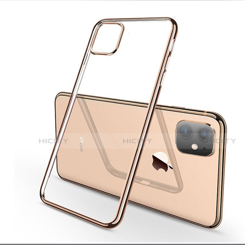 Coque Ultra Fine TPU Souple Housse Etui Transparente H03 pour Apple iPhone 11 Or Plus