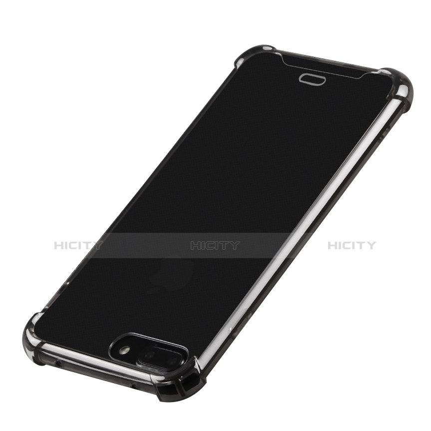 Coque Ultra Fine TPU Souple Housse Etui Transparente H03 pour Apple iPhone 7 Plus Noir Plus