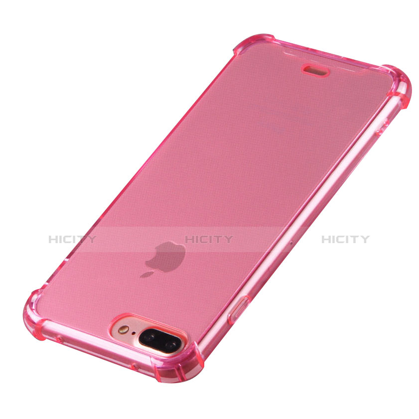 Coque Ultra Fine TPU Souple Housse Etui Transparente H03 pour Apple iPhone 7 Plus Rose Plus