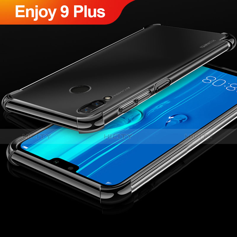 Coque Ultra Fine TPU Souple Housse Etui Transparente H03 pour Huawei Enjoy 9 Plus Noir Plus