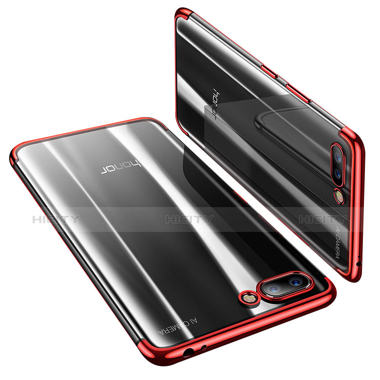 Coque Ultra Fine TPU Souple Housse Etui Transparente H03 pour Huawei Honor 10 Rouge Plus