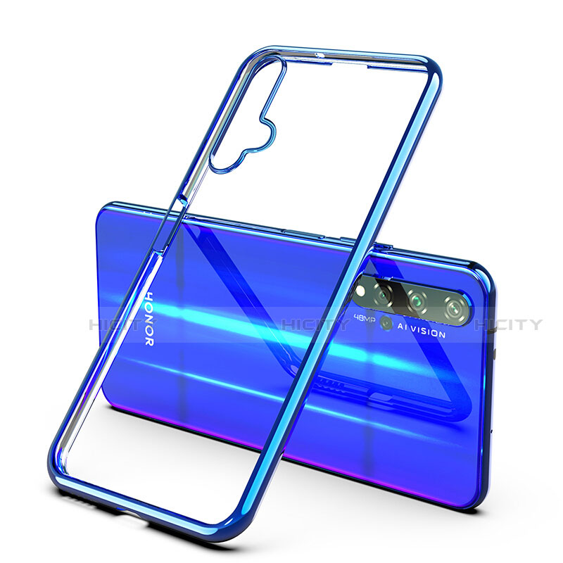 Coque Ultra Fine TPU Souple Housse Etui Transparente H03 pour Huawei Honor 20 Bleu Plus