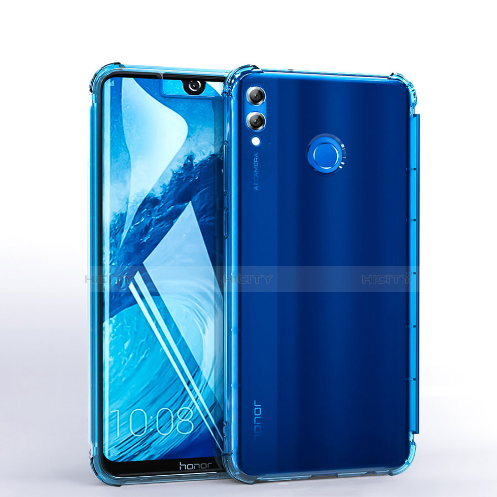 Coque Ultra Fine TPU Souple Housse Etui Transparente H03 pour Huawei Honor 8X Max Bleu Ciel Plus