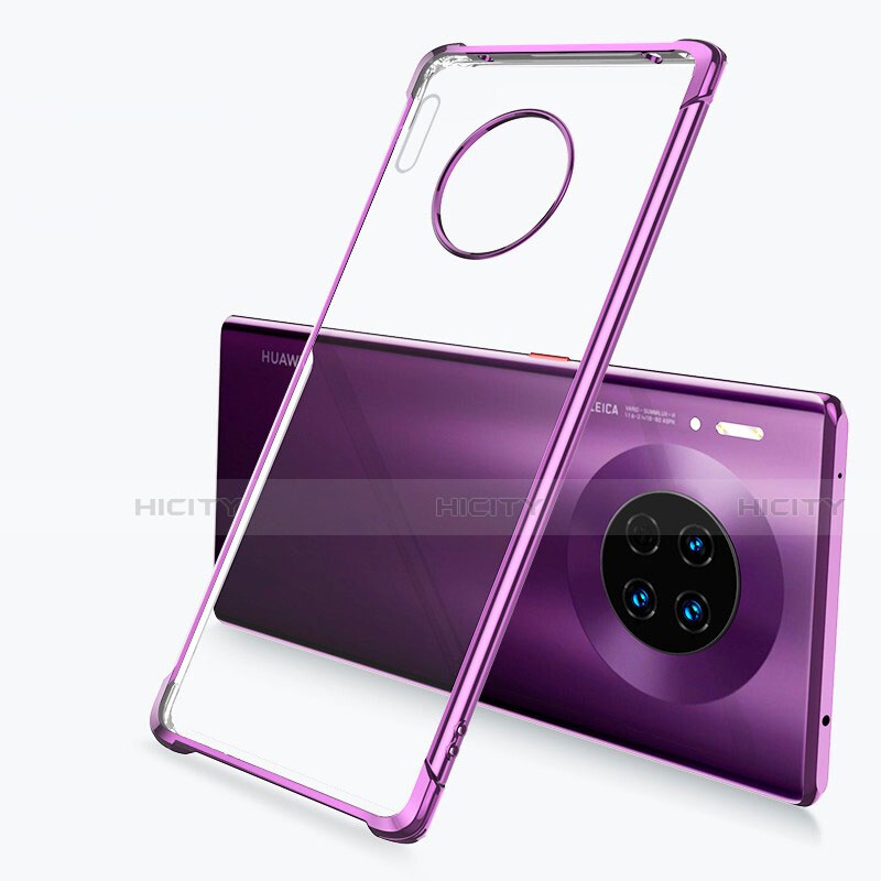 Coque Ultra Fine TPU Souple Housse Etui Transparente H03 pour Huawei Mate 30 5G Violet Plus