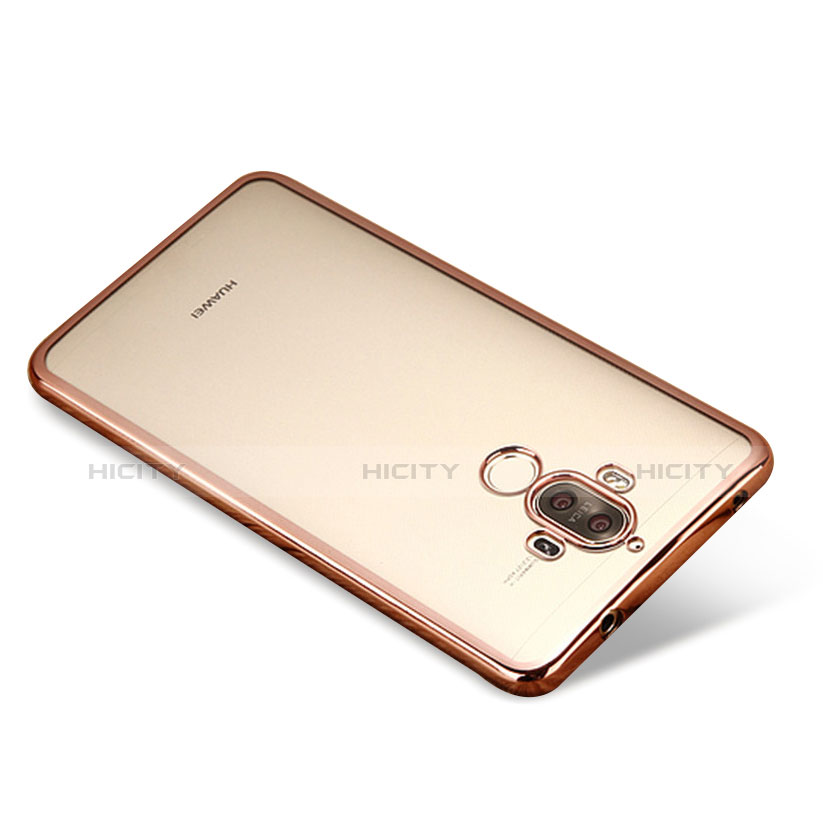 Coque Ultra Fine TPU Souple Housse Etui Transparente H03 pour Huawei Mate 9 Or Rose Plus