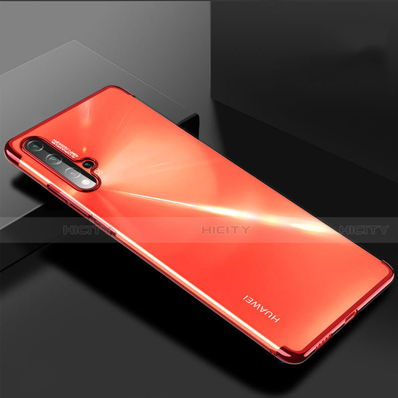 Coque Ultra Fine TPU Souple Housse Etui Transparente H03 pour Huawei Nova 5 Pro Rouge Plus