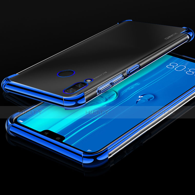 Coque Ultra Fine TPU Souple Housse Etui Transparente H03 pour Huawei Y9 (2019) Bleu Plus