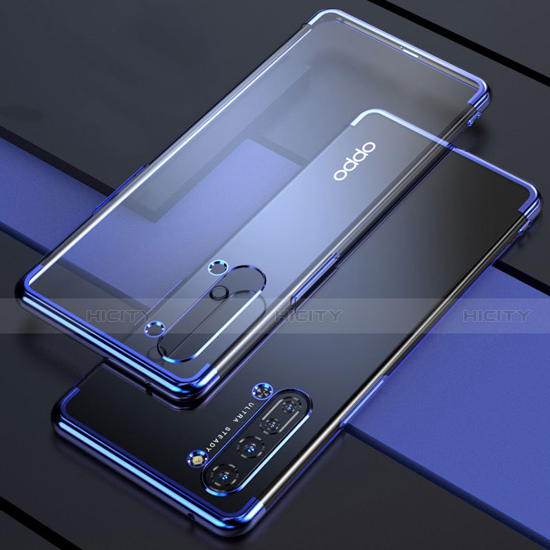 Coque Ultra Fine TPU Souple Housse Etui Transparente H03 pour Oppo K7 5G Bleu Plus