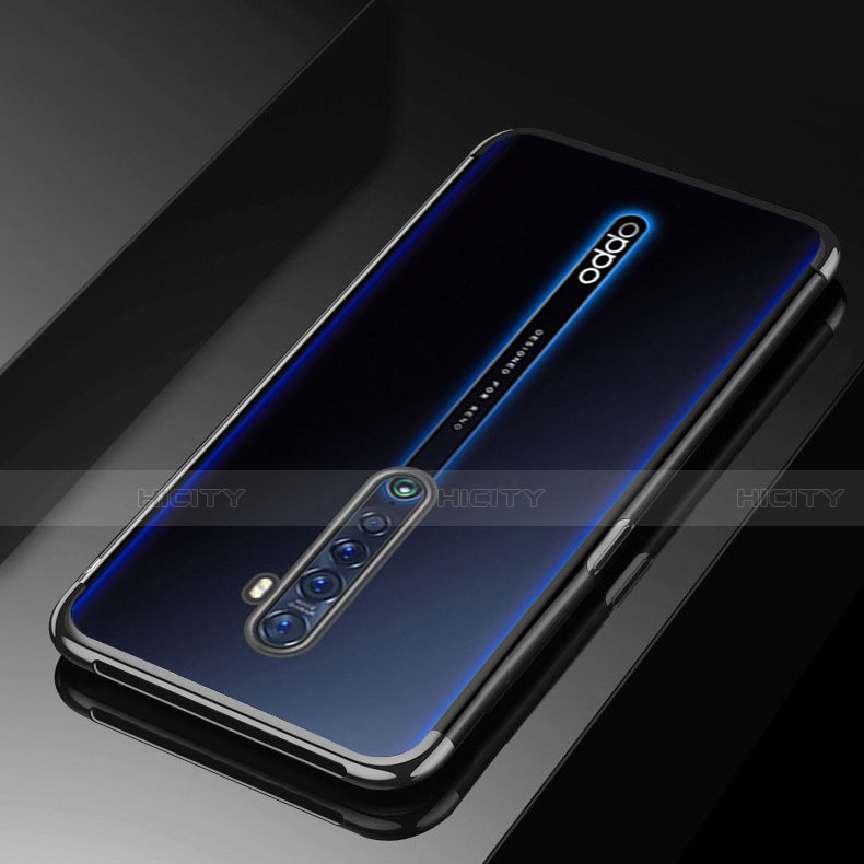 Coque Ultra Fine TPU Souple Housse Etui Transparente H03 pour Oppo Reno2 Noir Plus