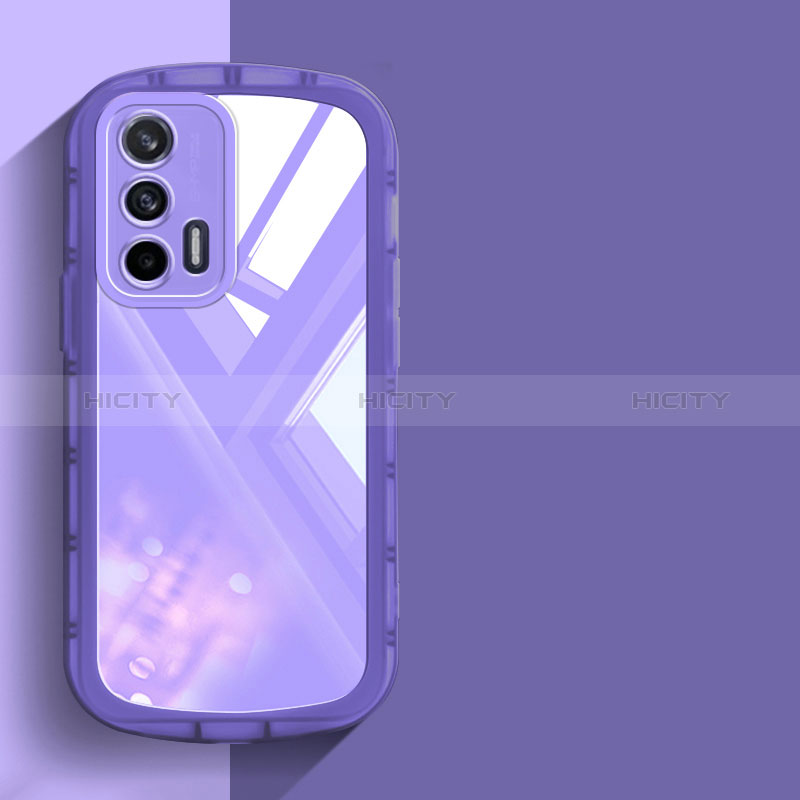 Coque Ultra Fine TPU Souple Housse Etui Transparente H03 pour Realme GT Neo 2T 5G Violet Plus