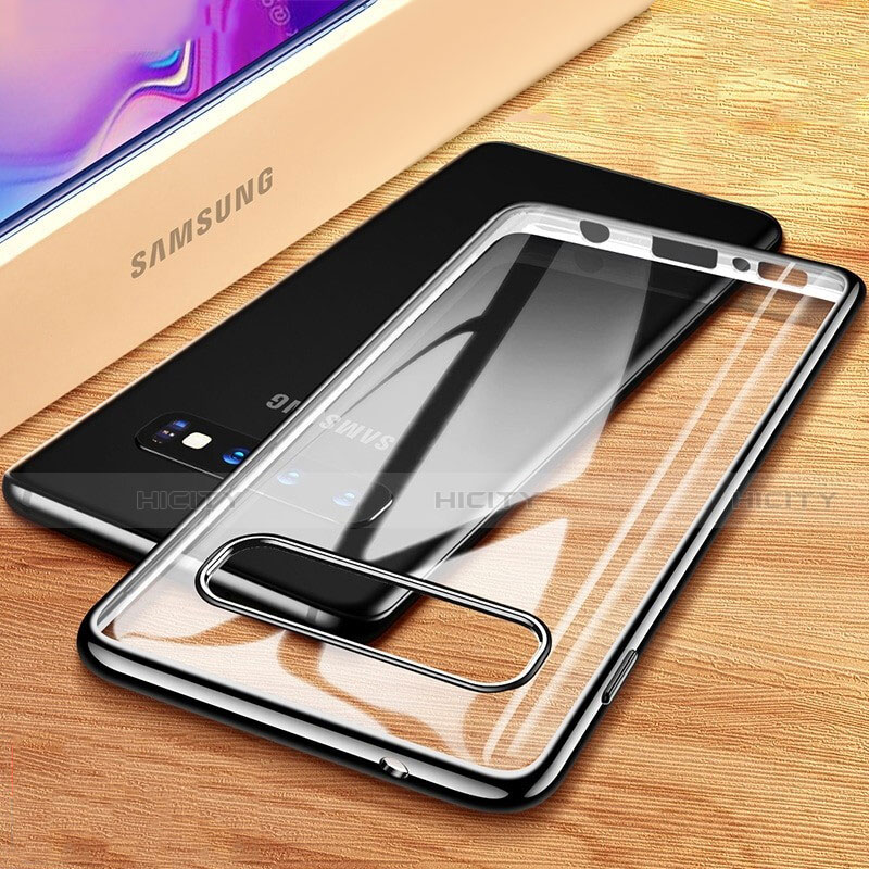 Coque Ultra Fine TPU Souple Housse Etui Transparente H03 pour Samsung Galaxy S10 5G Noir Plus