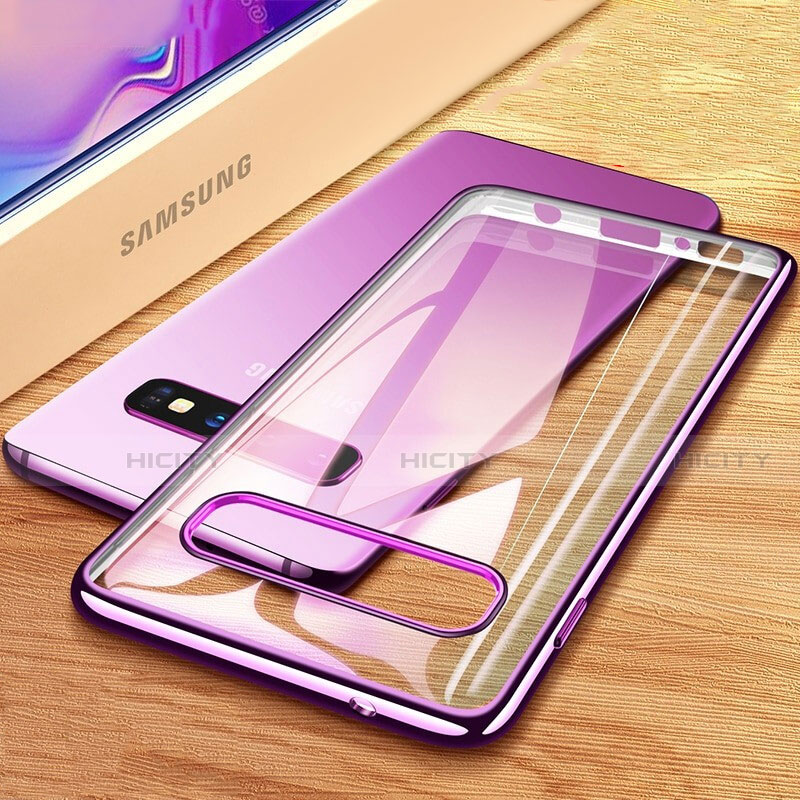 Coque Ultra Fine TPU Souple Housse Etui Transparente H03 pour Samsung Galaxy S10 5G Violet Plus