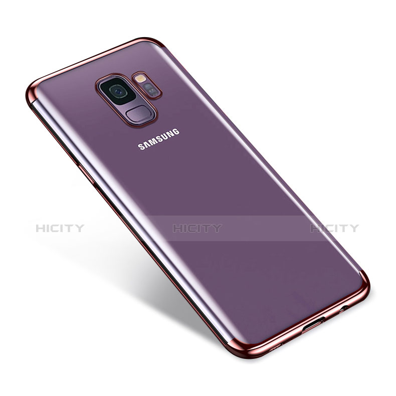 Coque Ultra Fine TPU Souple Housse Etui Transparente H03 pour Samsung Galaxy S9 Or Rose Plus