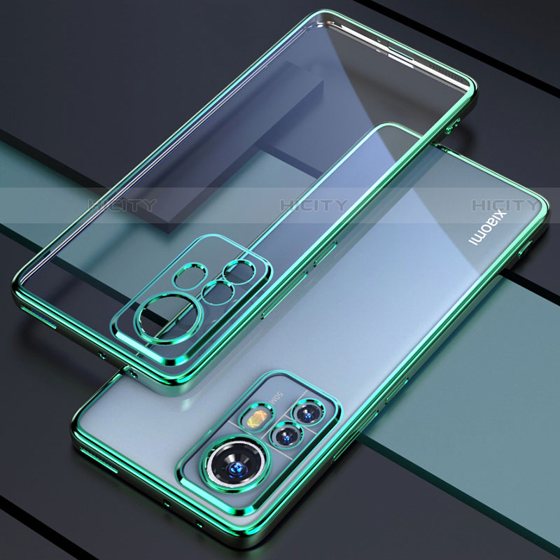 Coque Ultra Fine TPU Souple Housse Etui Transparente H03 pour Xiaomi Mi 12S 5G Vert Plus