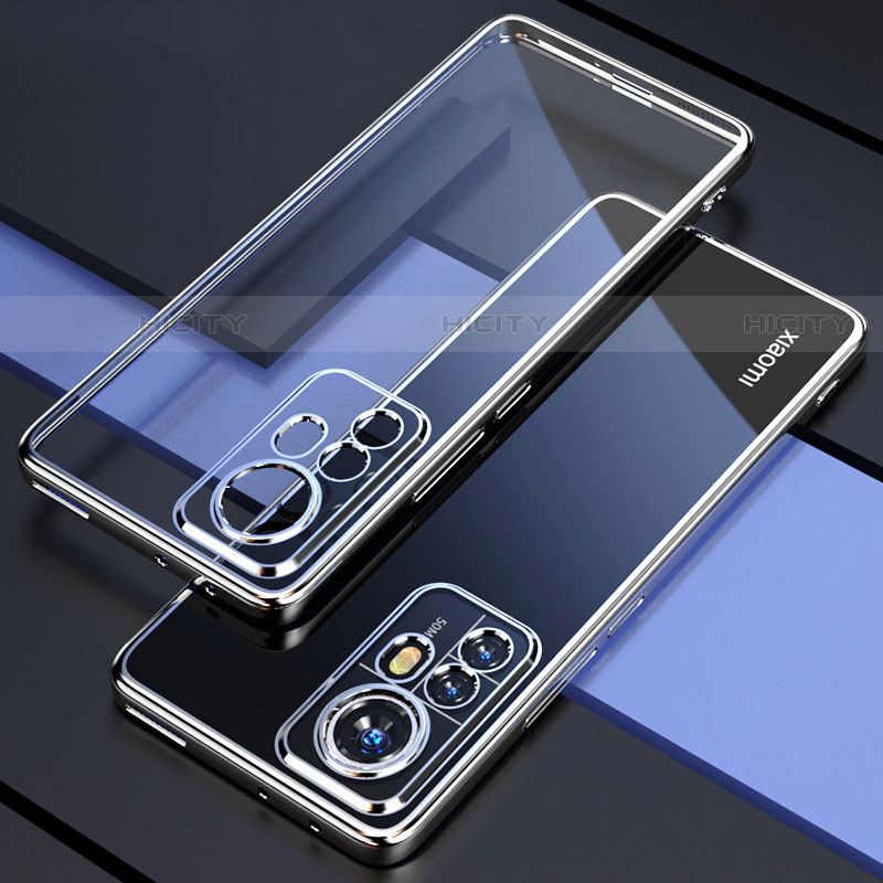 Coque Ultra Fine TPU Souple Housse Etui Transparente H03 pour Xiaomi Mi 12X 5G Argent Plus