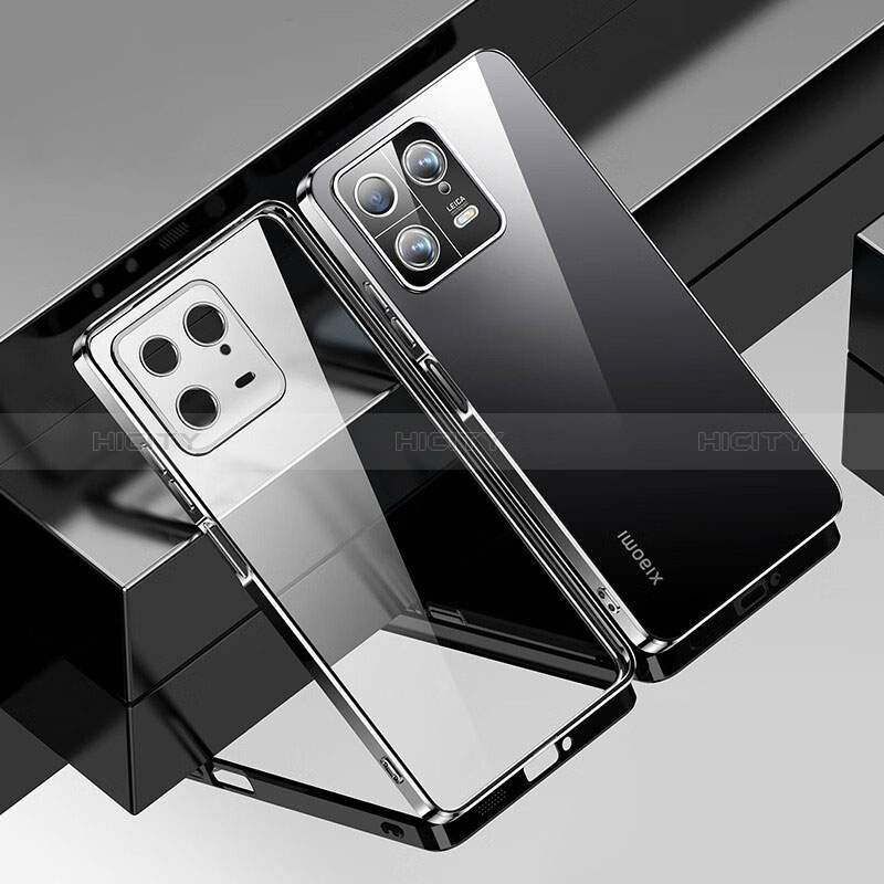 Coque Ultra Fine TPU Souple Housse Etui Transparente H03 pour Xiaomi Mi 13 5G Noir Plus