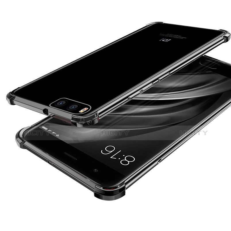 Coque Ultra Fine TPU Souple Housse Etui Transparente H03 pour Xiaomi Mi 6 Noir Plus