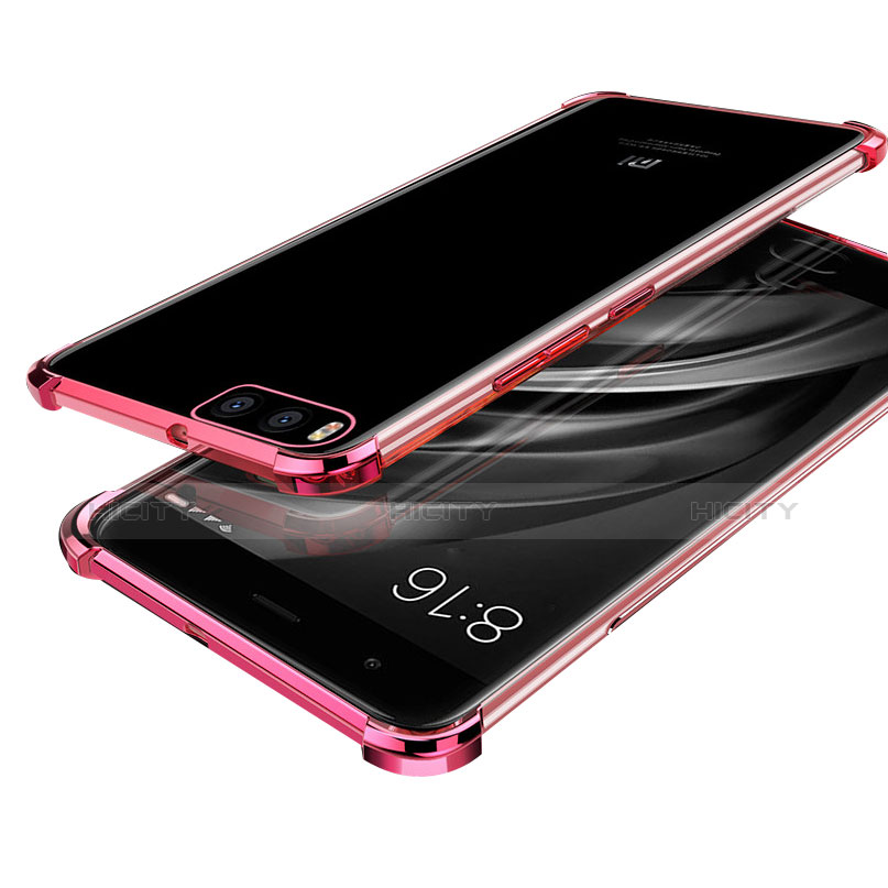 Coque Ultra Fine TPU Souple Housse Etui Transparente H03 pour Xiaomi Mi 6 Or Rose Plus