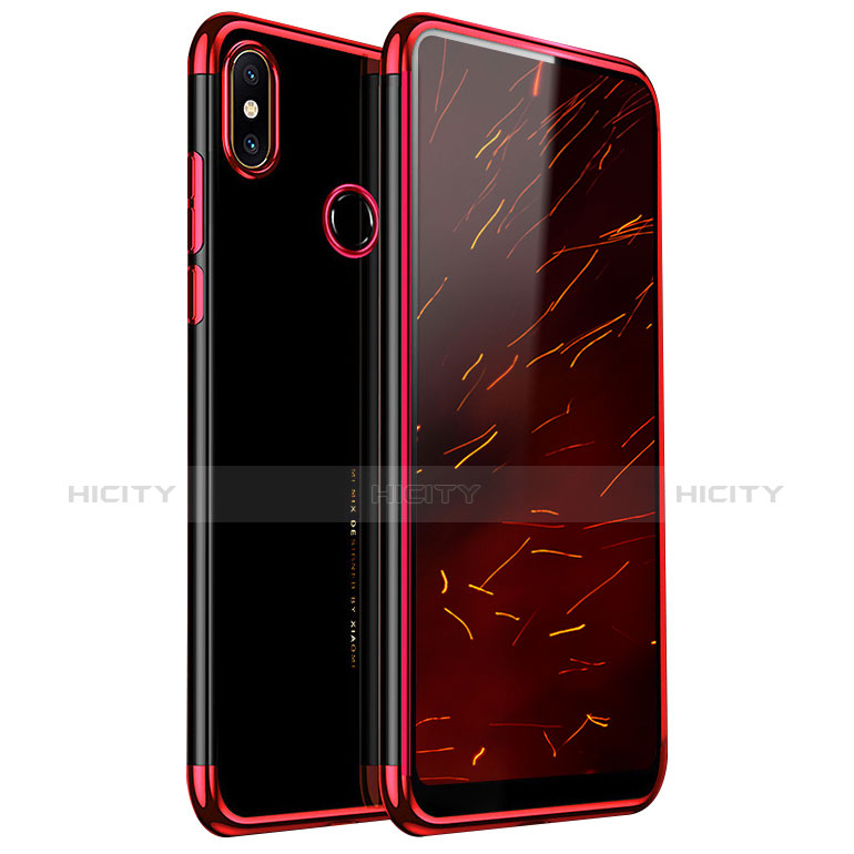 Coque Ultra Fine TPU Souple Housse Etui Transparente H03 pour Xiaomi Mi Mix 2S Rouge Plus