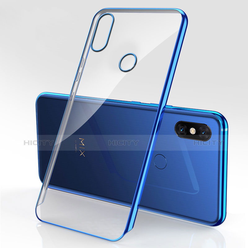 Coque Ultra Fine TPU Souple Housse Etui Transparente H03 pour Xiaomi Mi Mix 3 Bleu Plus