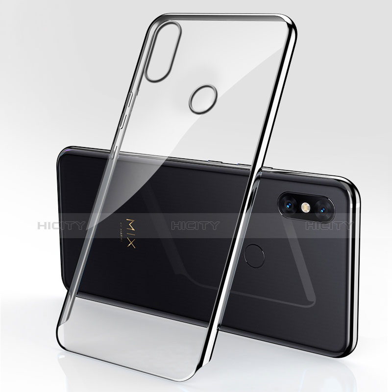 Coque Ultra Fine TPU Souple Housse Etui Transparente H03 pour Xiaomi Mi Mix 3 Noir Plus