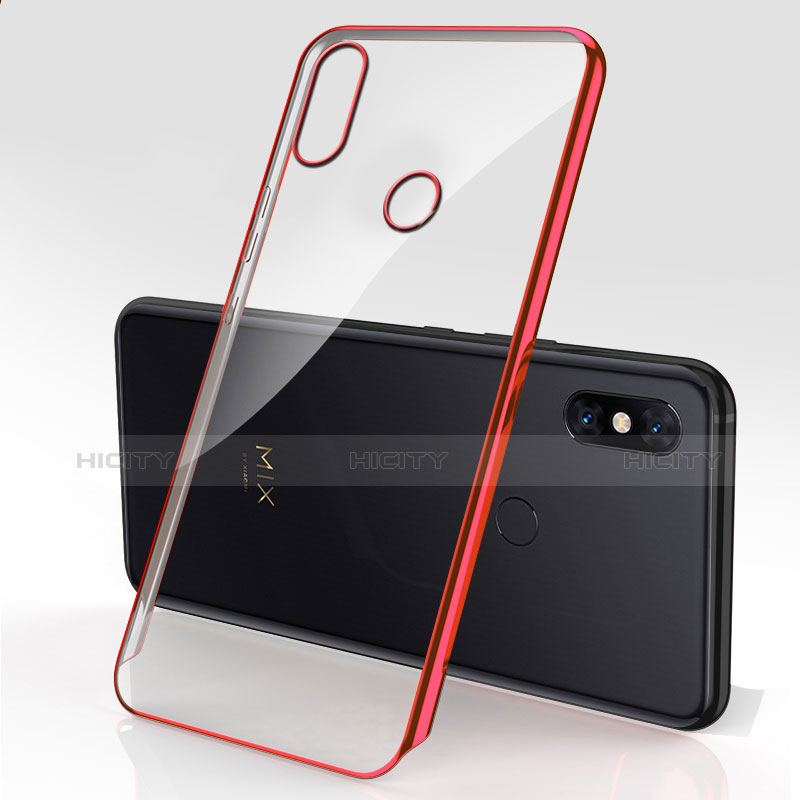 Coque Ultra Fine TPU Souple Housse Etui Transparente H03 pour Xiaomi Mi Mix 3 Rouge Plus