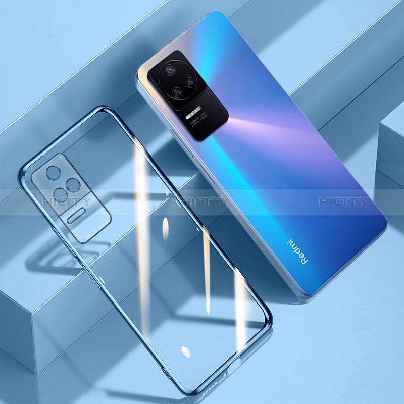 Coque Ultra Fine TPU Souple Housse Etui Transparente H03 pour Xiaomi Poco F4 5G Bleu Plus