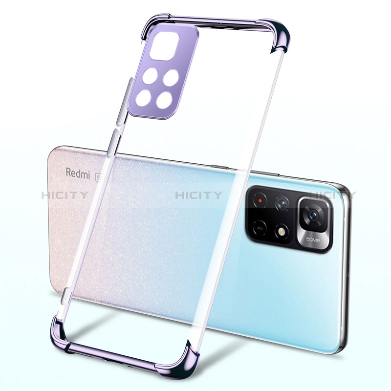 Coque Ultra Fine TPU Souple Housse Etui Transparente H03 pour Xiaomi Poco M4 Pro 5G Violet Plus