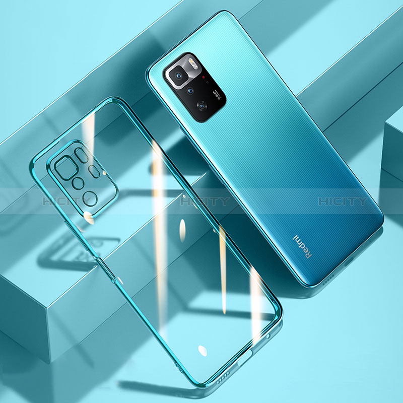 Coque Ultra Fine TPU Souple Housse Etui Transparente H03 pour Xiaomi Poco X3 GT 5G Bleu Plus