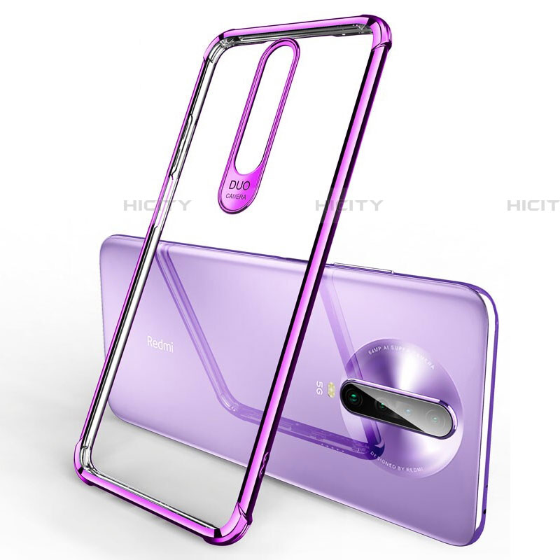 Coque Ultra Fine TPU Souple Housse Etui Transparente H03 pour Xiaomi Redmi K30 4G Violet Plus