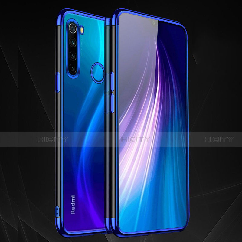 Coque Ultra Fine TPU Souple Housse Etui Transparente H03 pour Xiaomi Redmi Note 8 (2021) Bleu Plus